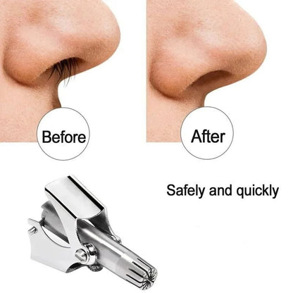 Manual Nose Hair Trimmer – Stainless Steel Precision Grooming Tool