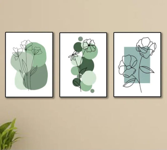 Set of 3 Premium Wall Art Photo Tiles – Modern Home Decor Sets