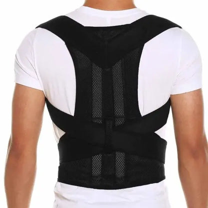 Adjustable Magnetic Posture Corrector Back Brace Support Belt for Upper Back Pain Relief – Standard Size HARIS MART