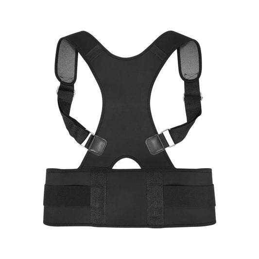 Adjustable Magnetic Posture Corrector Back Brace Support Belt for Upper Back Pain Relief – Standard Size HARIS MART